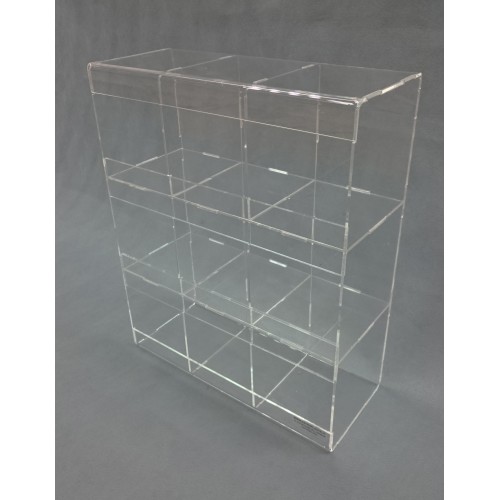 Espositore in plexiglass 9 cubi